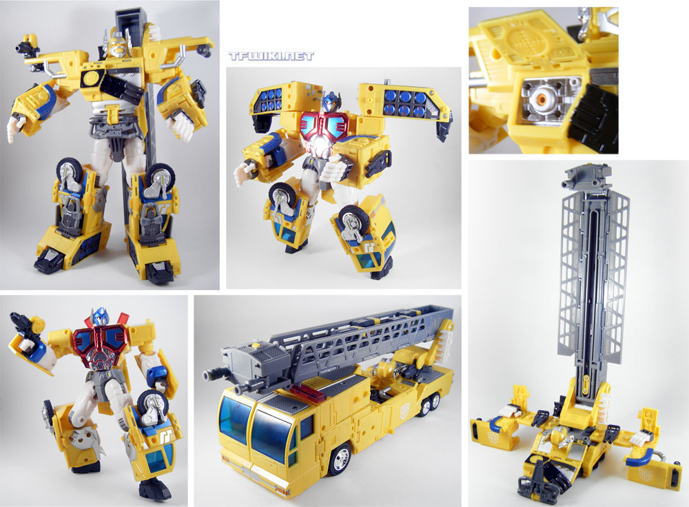 Robots in Disguise 2001 Optimus Prime but he's yellow